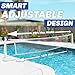 GoSports Splash Net PRO Pool Volleyball Net - Includes 2 Water Volleyballs and Pump - White