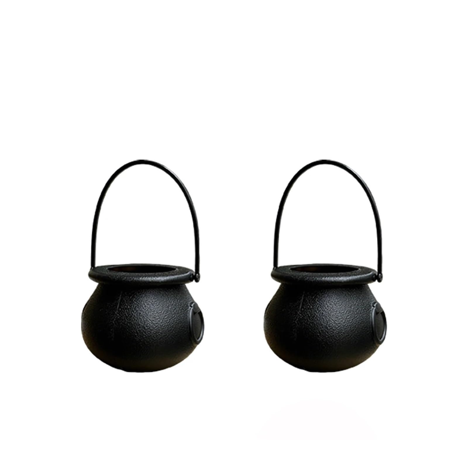 SZAJDSNMURB Witch Cauldron Buckets Set, Halloween Candy Bowls, Plastic