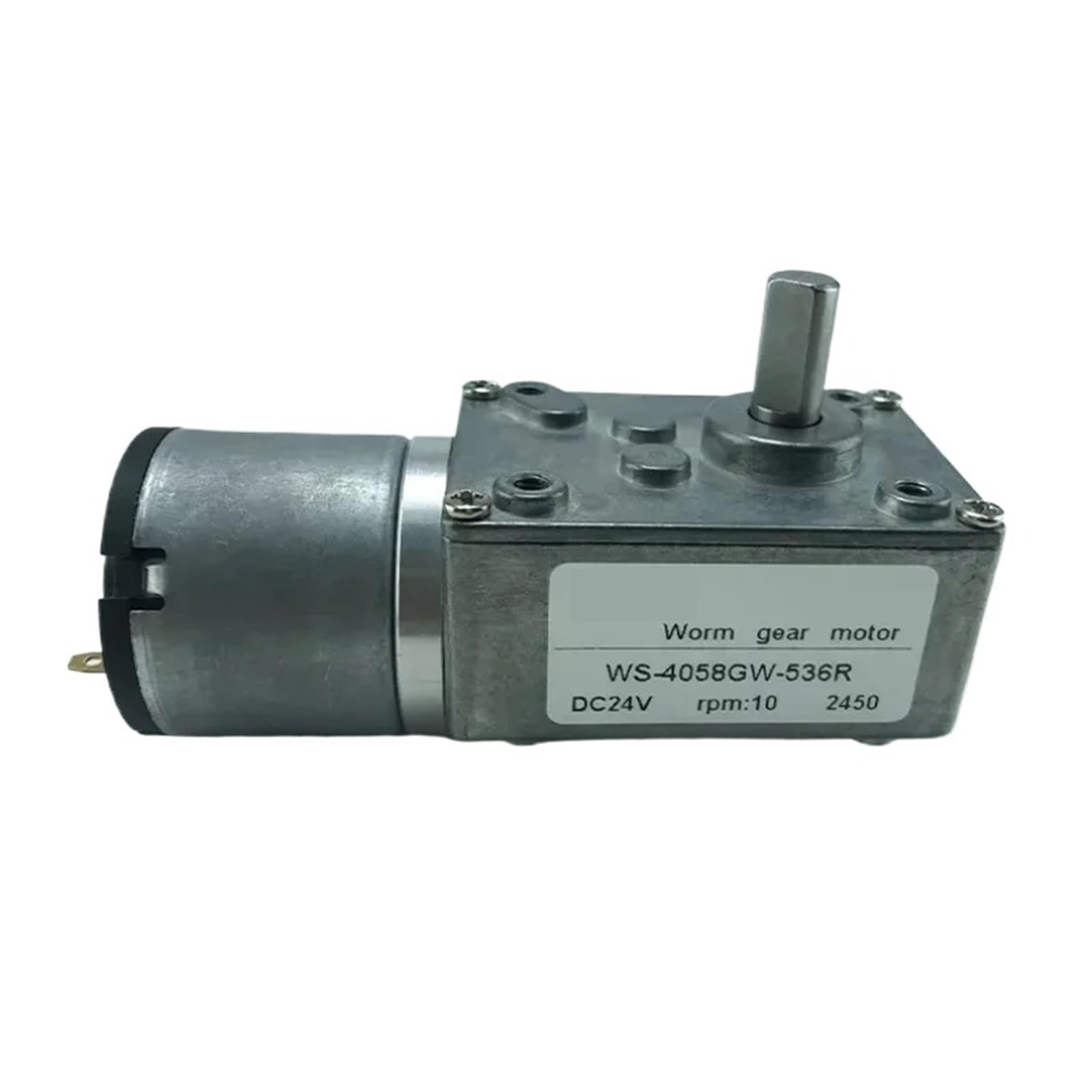 1 szt. 536R silnik prądu stałego 12 V 24 V silnik turboworm pod kątem prostym o wysokim momencie obrotowym 4058 GW silnik sterujący prędkością (10 obr./min, 12 V)