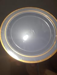 LATERN 150 Pièces Vaisselle en Plastique Argenté Réutilisable, 25 Assiettes Plates, 25 Assiettes