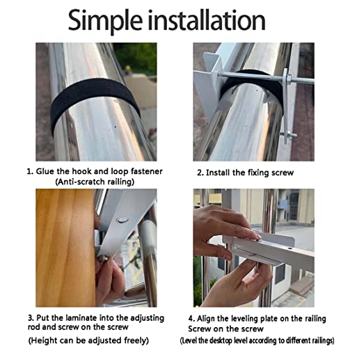 Table d'appoint pliante réglable : la solution murale pour balcon étroit - 8
