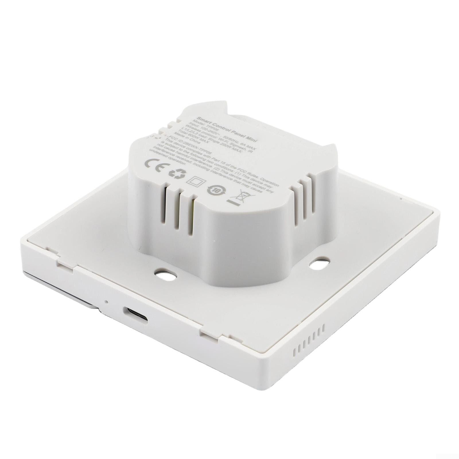 Per MOES 3.5 Pollice Smart Control Panel Schermo con 3 Relè e 3 Pulsanti Fisici GFF Capacitivo Touch IR Remote Hub per Tuya Smart Home Automation Bianco