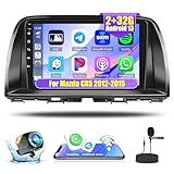 Roinvou [2G+32G] Android Car Radio for Mazda CX5 2012-2015 with Wireless Carplay Android Auto, 9' Touch Screen Car Stereo Support GPS/WiFi/Bluetooth/26UI/Voice Control/SWC/Backup Camera