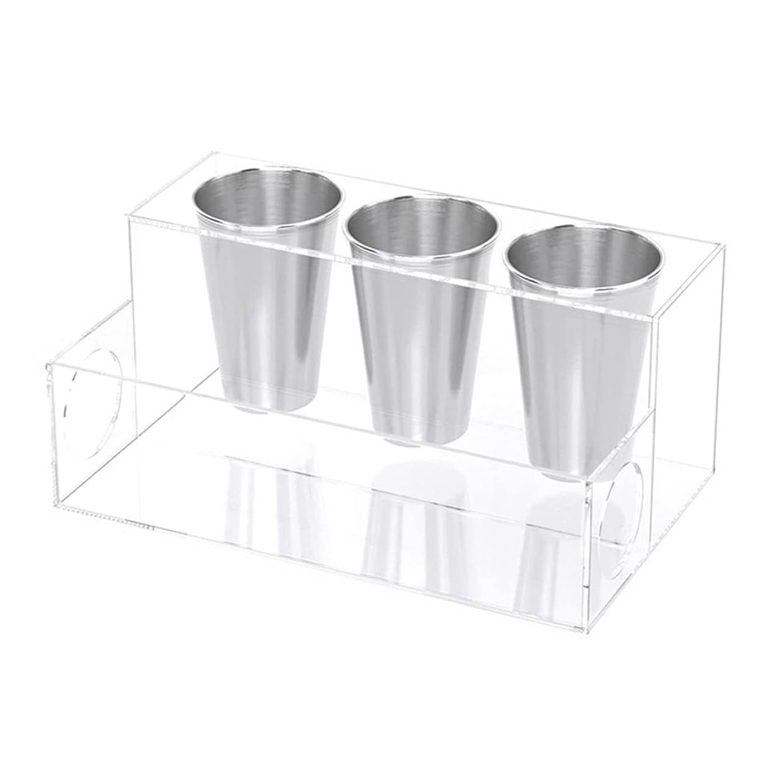 Klynovalu Hair Dryer Holder Acrylic Storage Stand for Hair Tool and Cosmetics Elegant Makeup Accessories Organiser Tool Organiser