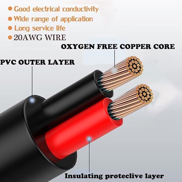 YETOR Waterproof Connectors 2 Wire, 20AWG Male Female Plug LED Connector with 2Pin Waterproof Connectors, IP68 20CM Extension Cable for Car, Truck, Boat, LED Strip Lights, (5 Pairs) by YETOR - Image 2