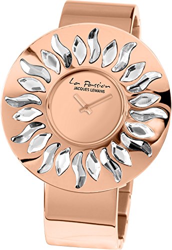 Jacques Lemans Reloj Analógico para Mujer de Cuarzo con Correa en Acero Inoxidable LP-119B Jacques Lemans Reloj Analógico para Mujer de Cuarzo con Correa en Acero Inoxidable LP-119B