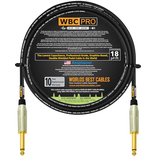Câble d'instrument WBC 24 pouces avec fiches TS droites Amphenol