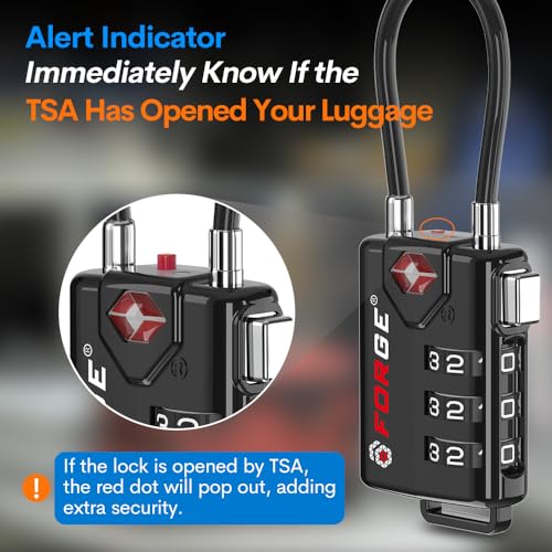 Forge 6.46648E+11 Tsa Approved Cable Luggage Locks thumb #3