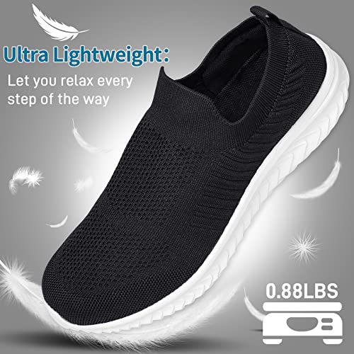 Image of JIAFO Mens Shoes Walking Shoes for Men Mens Slip On Shoes Sneakers for Men, Casual Athletic Running, Lightweight Breathable Mesh Knit