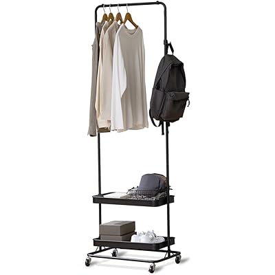 アイリスオーヤマ ハンガーワゴン HWG-HA ブラック