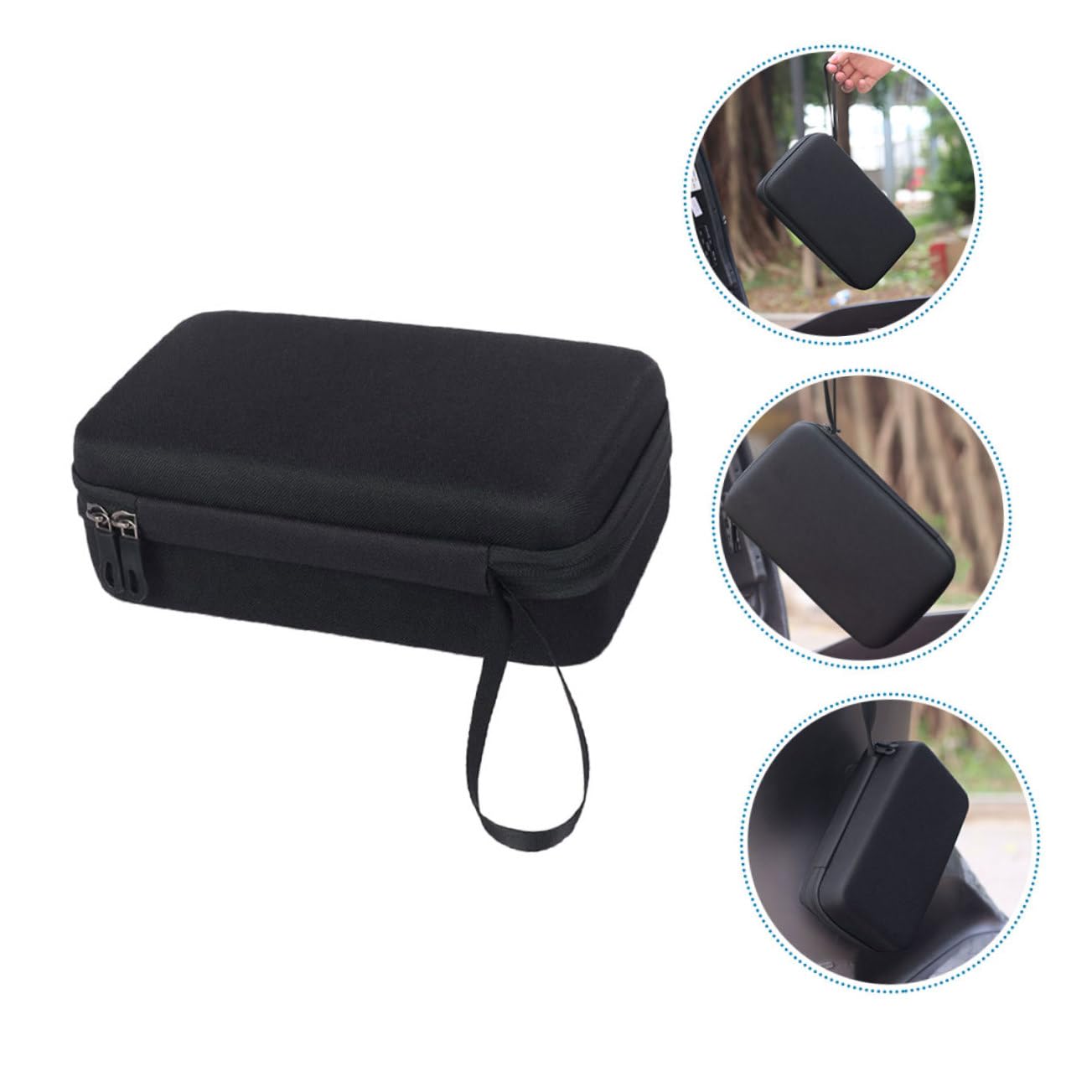 3stücke Charger Organizer Bag Für Elektrofahrräder Hartschalen-Aufbewahrungstasche Und Stoßfest Für Ladegeräte Und Kabel Mit Praktischem Tragegriff