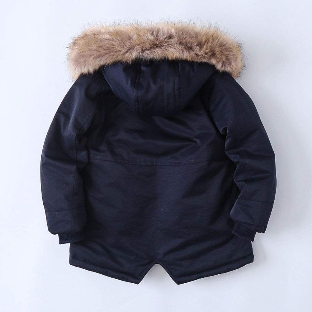 Cappotto con Cappuccio per Raggazzo Giubbotto Trapuntato da Bambino Incappucciato Inverno 3-14 Anni