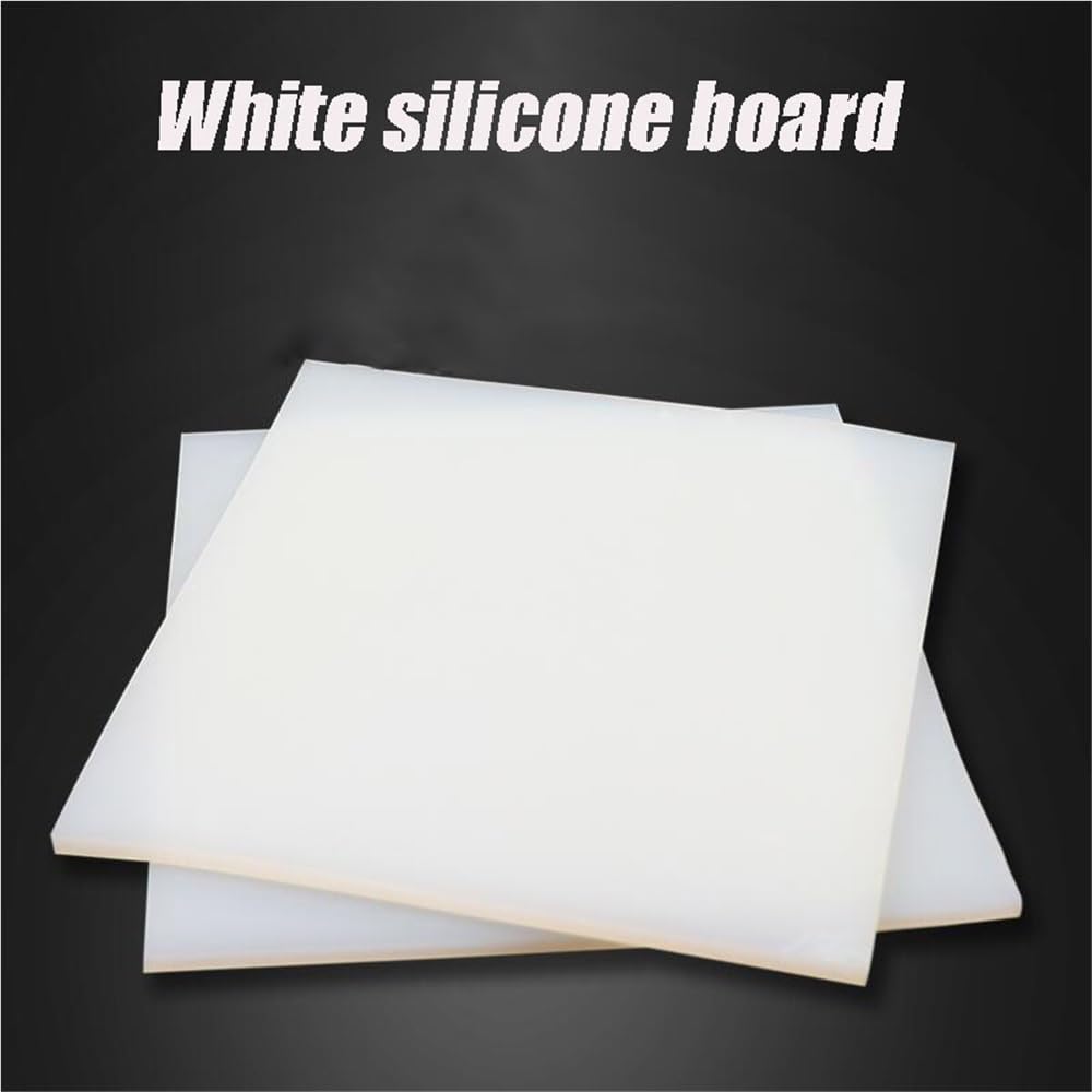 1 placa de silicona blanca de 50-1000 mm de largo, almohadilla de goma de silicona semitransparente, lámina fina for modelo(500 * 1000 * 1MM)