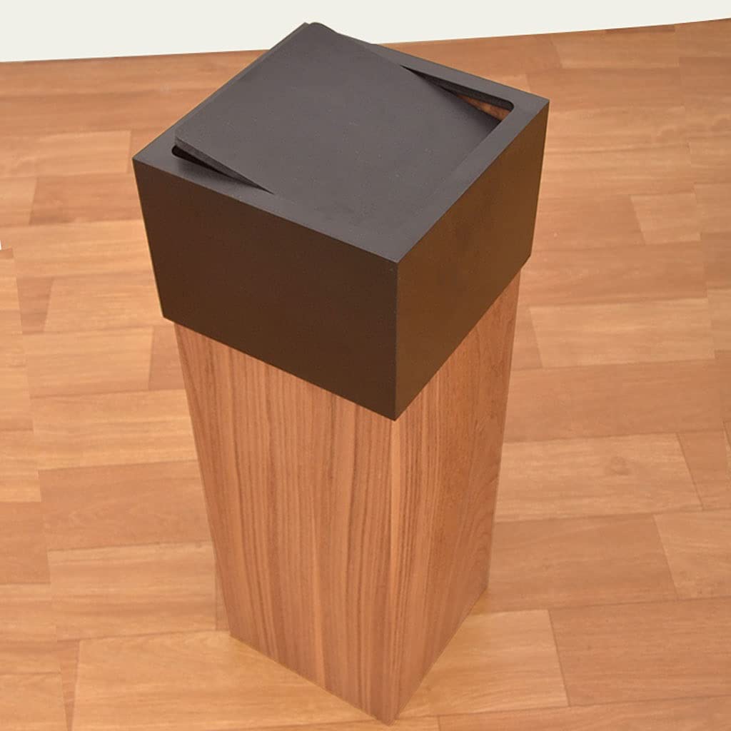Kosz na śmieci Trash Can Creative Drewniane śmieci Puszka Design Design Can Gruby i trwały wodoodporny kosz do przechowywania dom i biuro (Color : A)