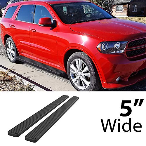 Estribos de acero inoxidable negro para Dodge Durango 2011-2026 miniatura 2