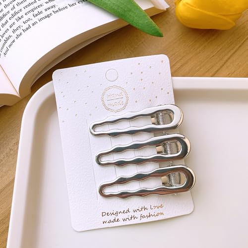 Pinzas de metal para cabello estilo cocodrilo paquete 15 pzas miniatura 5