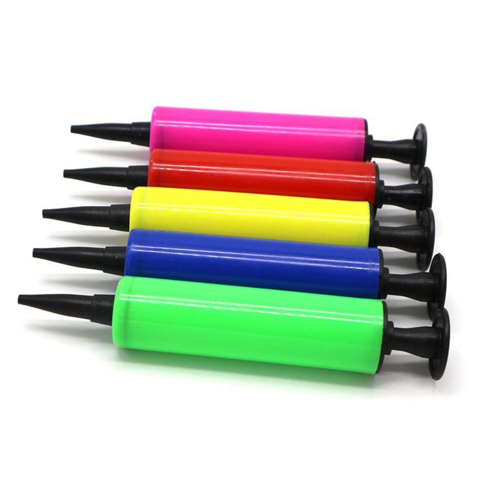 Fdit Mini Hand Push Small Inflator, Balloon Accessories, Multifunctional Air Pump, Party Supplies, for Swimming Arm Bands, Air Cushions, Random Color Selection