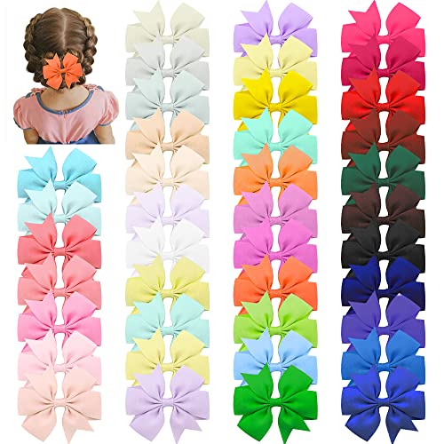 El Mejor Listado de Monos para Niña los 5 mejores. 43 AUTOWT Pinzas para Cabello para Niñas, 40 Piezas Baby Cute Grosgrain Boutique Molinillo Cinta Sólida Mini Molinillos para Cabello Pinzas Cocodrilo para Niñas Bebés Niños...