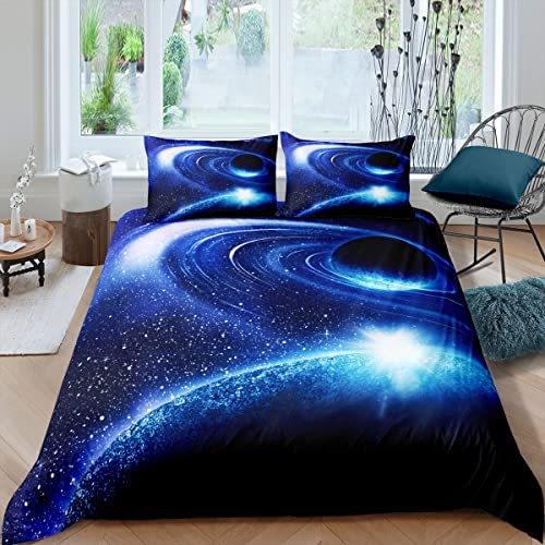 Ensemble de literie imprimé galaxie tissu microfibre durable