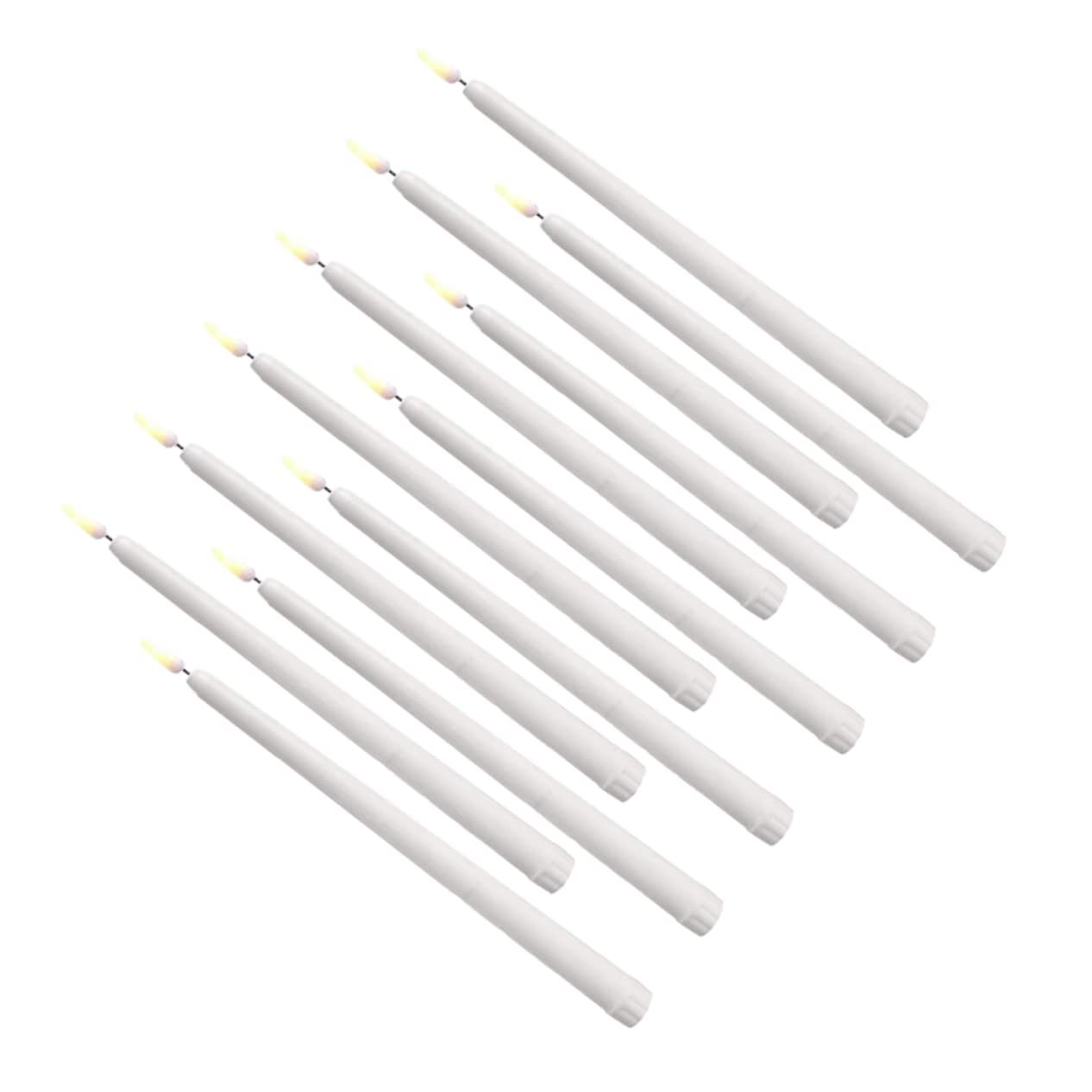Angoily 12piezas Luz De Vela Led De Poste Para Halloween Lámparas Electrónicas De Vela Decorativas Para Suministros De Fiesta