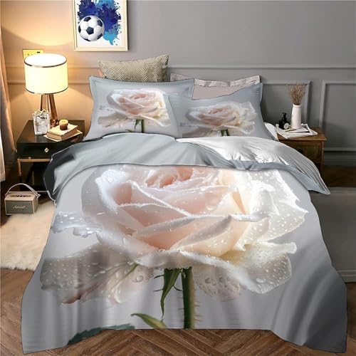 Housse de couette rose douce et hypoallergénique pour peau sensible