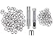 Herramienta de Ojetes 10mm Kit de Arandelas de Metal de Ojales con...