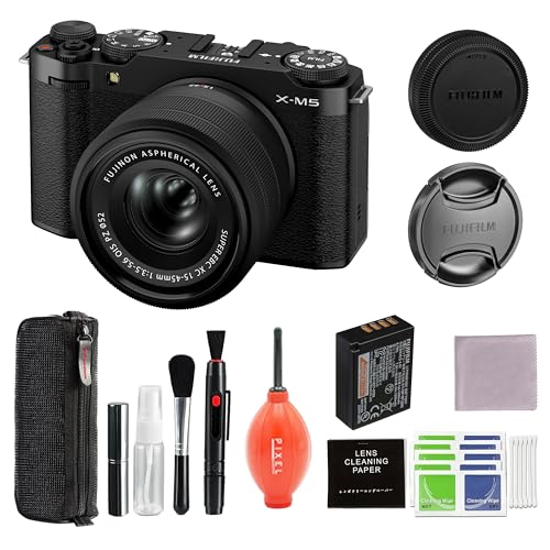 Fujifilm X-M5 Mirrorless Camera Bundle with Accessories