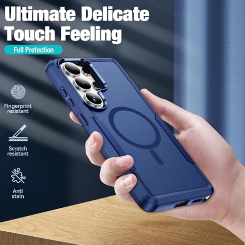 for Samsung Galaxy S26 Ultra Case[Compatible with Magsafe] [15 FT Military Grade Drop Protection] with Screen Protector & Lens Protector, Non-Slip Shockproof Case for Galaxy S26 Ultra (Dark Blue) by Bonkier - Used condition - Image 6