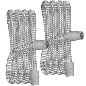 BISTRAS Premium Made in USA – 6 Foot Universal CPAP Tubing Hose – for All CPAP Machines | Standard 22mm, Gray (Pack of 2)