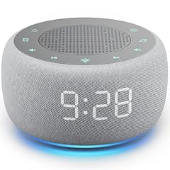 Buffbee Sound Machine & Alarm Clock 2 in 1 , 18 Soothing Sound, 7 Night Light, Sleep Timer, Precise