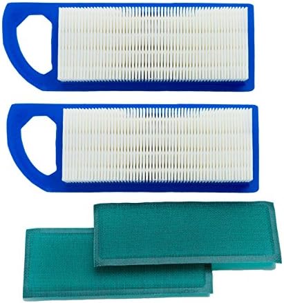 2 Pack 697153 Air Filter, Compatible for Briggs and Stratton 698083 795115, John Deere gy20573, Premium Lawn Mower Air Cleaner