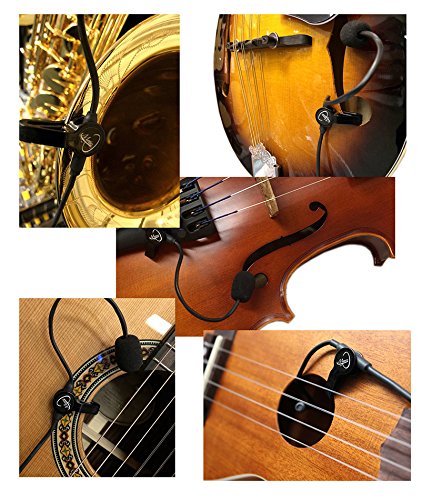 The Feather Full Violin Pickup with Flexible Micro-Gooseneck by Myers Pickups