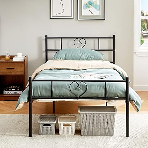 EGGREE Metallbett Einzelbett Modern Cover