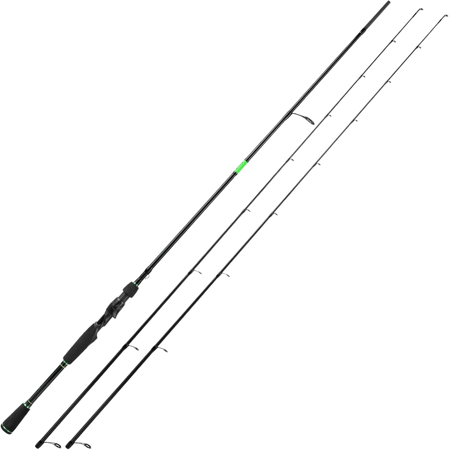 KastKing Zephyr Dual Tip Fishing Rod, Lightweight KastFlex IM6 Graphite Spinning & Casting Rod, Fuji O-Ring Guide, Dual Tips Section for Different Powers, Drop Shot Hook Keeper, EVA Grip