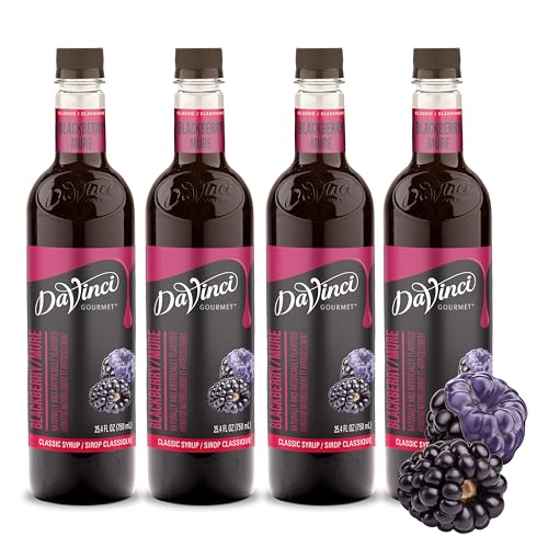 Image of DaVinci Gourmet Classic Blackberry Syrup, 25.4 Fluid Ounces (Pack of 4)
