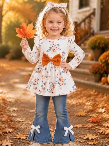 Image of Doresbebe Baby Girl Clothes Toddler Girl Outfits Infant Girl Summer Clothes for Girl Ruffle Shirt Pants+Cute Headband 3PCS