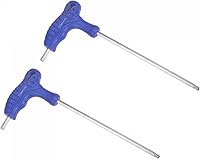 Vista 9 de uxcell Llave hexagonal de extremo de bola de 0.118 in, llave inglesa con mango en T, acero métrico CR-V, 2