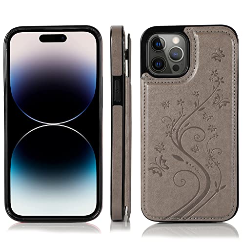 Coque iPhone 15 Pro 5G étui cuir rabat avec protection écran