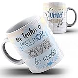 emi estampas Caneca xícara tenho melhor Avô do mundo vovô - Porcelana, 325 ml