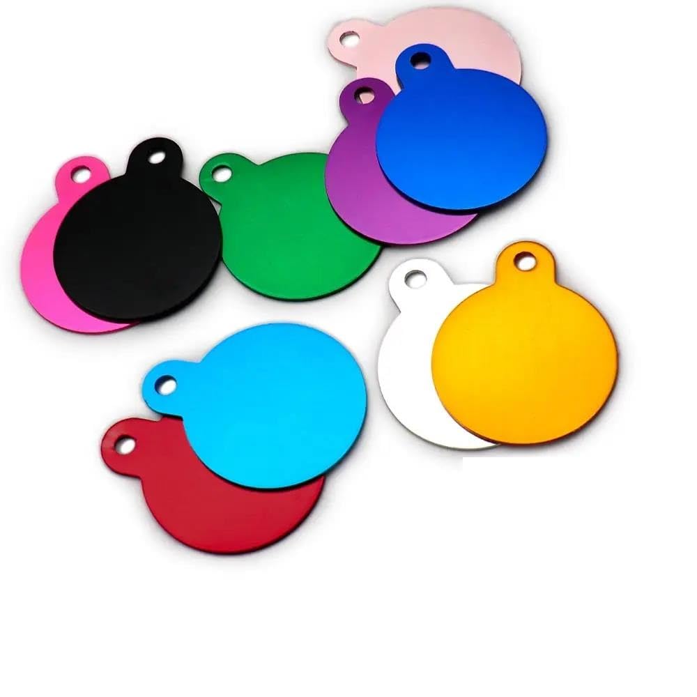 100 PZ Etichette Fai Da Te Incise Per Cani E Gatti Etichette Personalizzate Per Animali Domestici Targhette Per Animali Domestici Etichette Identificative Vuote Etichette Identificative Per Ani