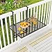 GIANTEX Balkontisch klappbar Hängetisch, Balkonhängetisch in 5 Stufen höhenverstellbar, Klapptisch Gartentisch zum Einhängen, stabile Dreiecksstruktur, Hängetisch Balkon Terrasse (Höhenverstellbar)