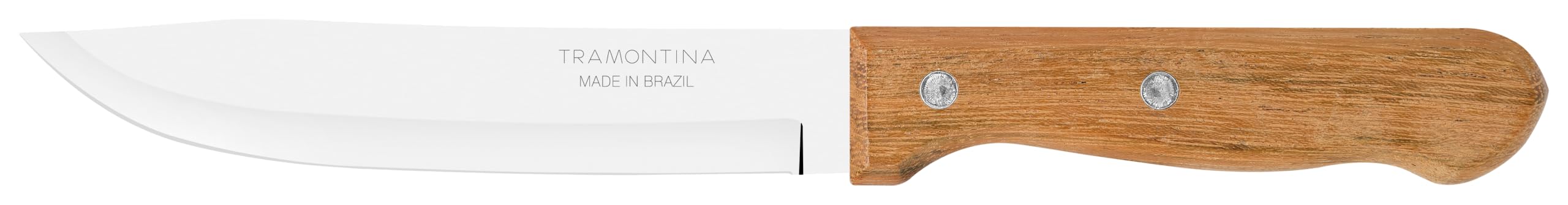 Tramontina Dynamic 6 Inches Kitchen Knife with Stainless Steel Blade and Natural Wood Handle