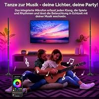 Aogled RGB Stehlampe Dimmbar 160cm mit App & Fernbedienung – Ansicht 4