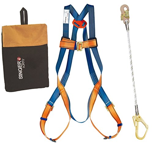 Preisvergleich Produktbild Singer Fallschutz Kit Sicherheitsgeschirr und Leine 100 cm Karabiner