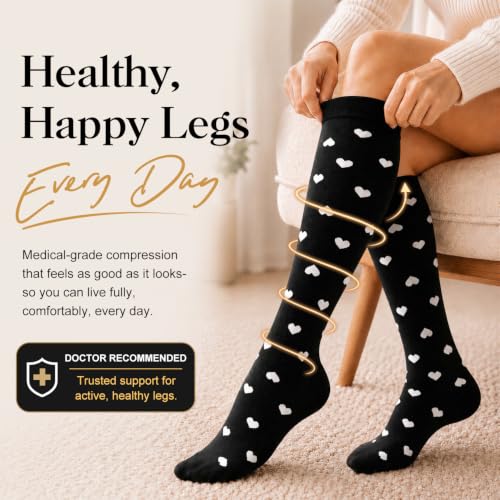 Image of Copper Compression Socks for Women & Men (6 pairs) - Best Support for Nurses, Running, Hiking, Recovery