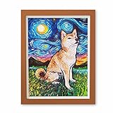 Picture of Pintoo Jigsaw Puzzles 1200 Piece for Adults - Aja Trier - Shiba Inu Night Beautiful Plastic Puzzle for Home Decor Zero Dust Easy Storage [H2779]