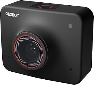 OBSBOT Meet 4K PTZ Webcam,4K Resolution AI-Powered AI-Tracking Auto-Framing Gesture Control HDR Video Conference Camera with 4X Zoom for Video Chat Online Meeting Online Class Live Streaming