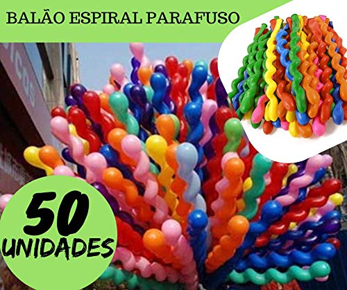 Kit Balão Decorativo Espiral 150cm látex festa aniversário