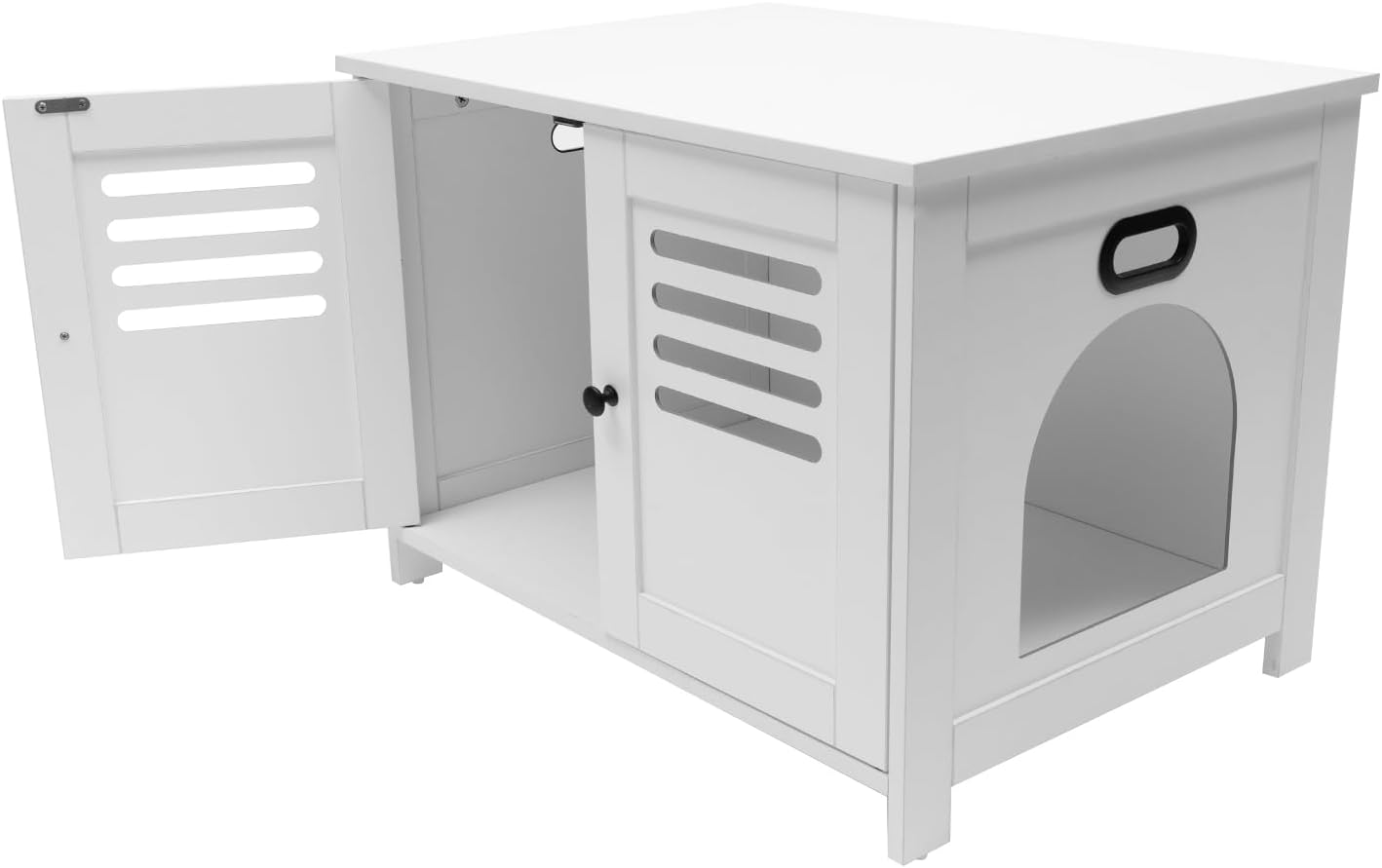 KONGKUNI Cat Litter Box Enclosure with Doors, Cat Washroom