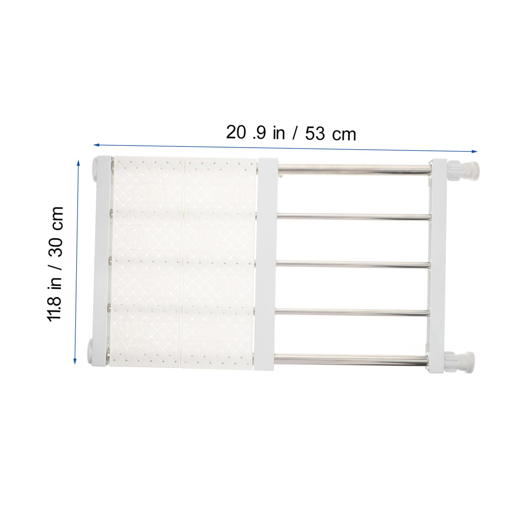 MUCKLILY 1Set Retractable Closet Shelf Divider Storage Rack for Organized Wardrobes Cabinets Bathrooms Space Saving Long